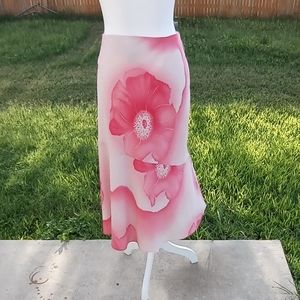Floral Asymmetrical Skirt